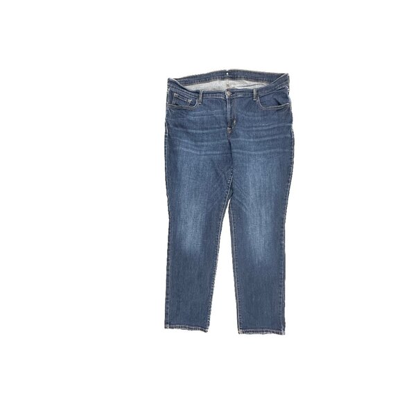 Old  Navy Original Straight Women's size 16P Dark Wash Blue Denim Jeans - Picture 1 of 4